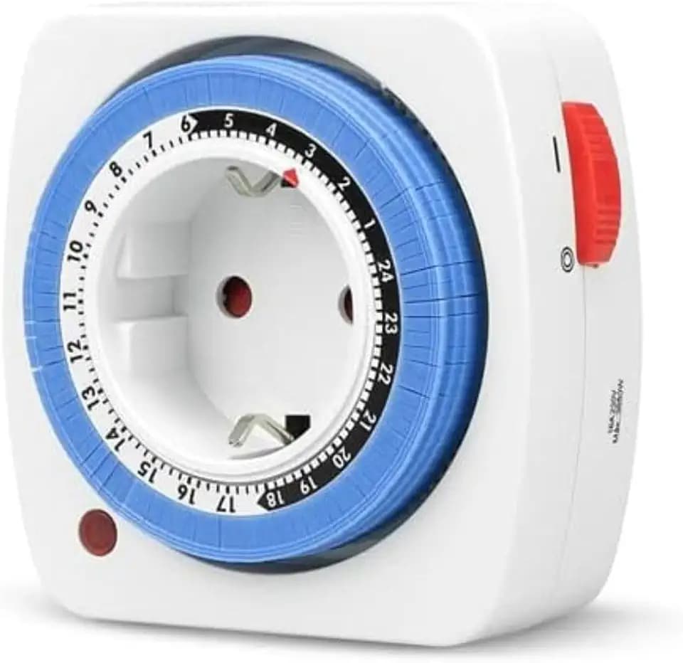 Garza 400603 Mini-Timer, analog, Weiß, Blau, 1 Stück, Unidad