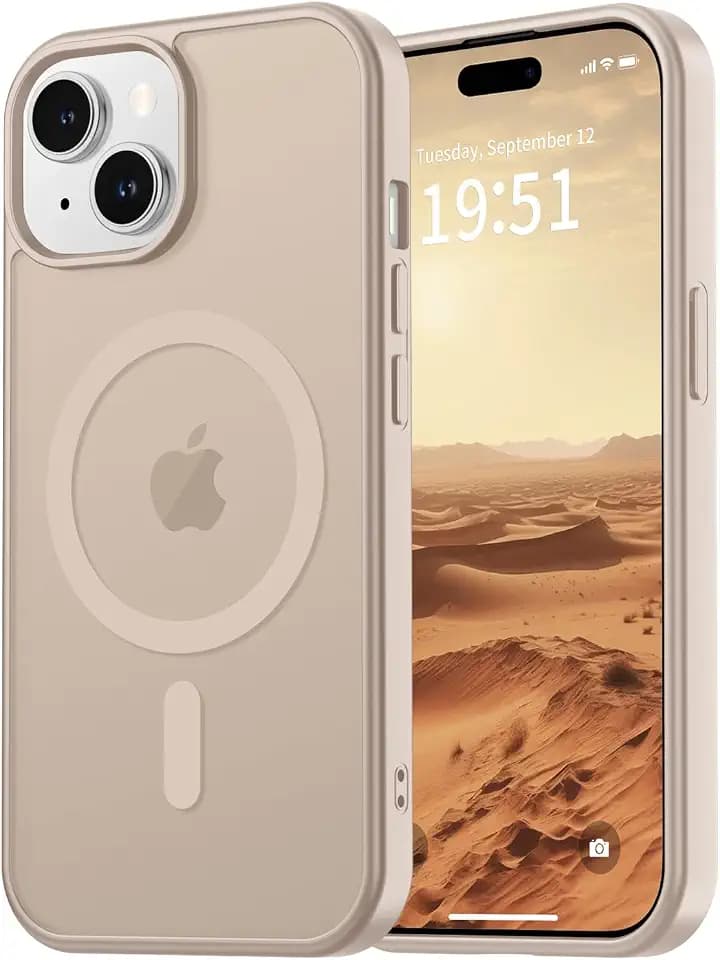 vnnink for iPhone 14 Plus Case/iPhone 15 Plus Case Desert Gold
