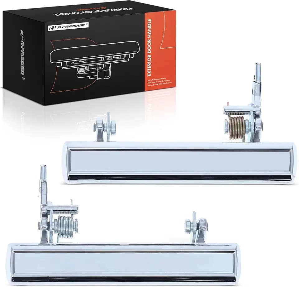 A-Premium Outside Exterior Door Handles - Front Driver and Passenger Side