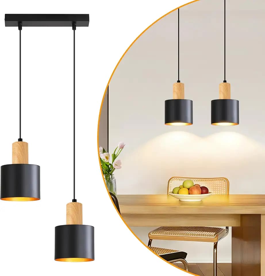 Pendelleuchte Esstisch E27 Hängelampe Vintage Küchenlampe