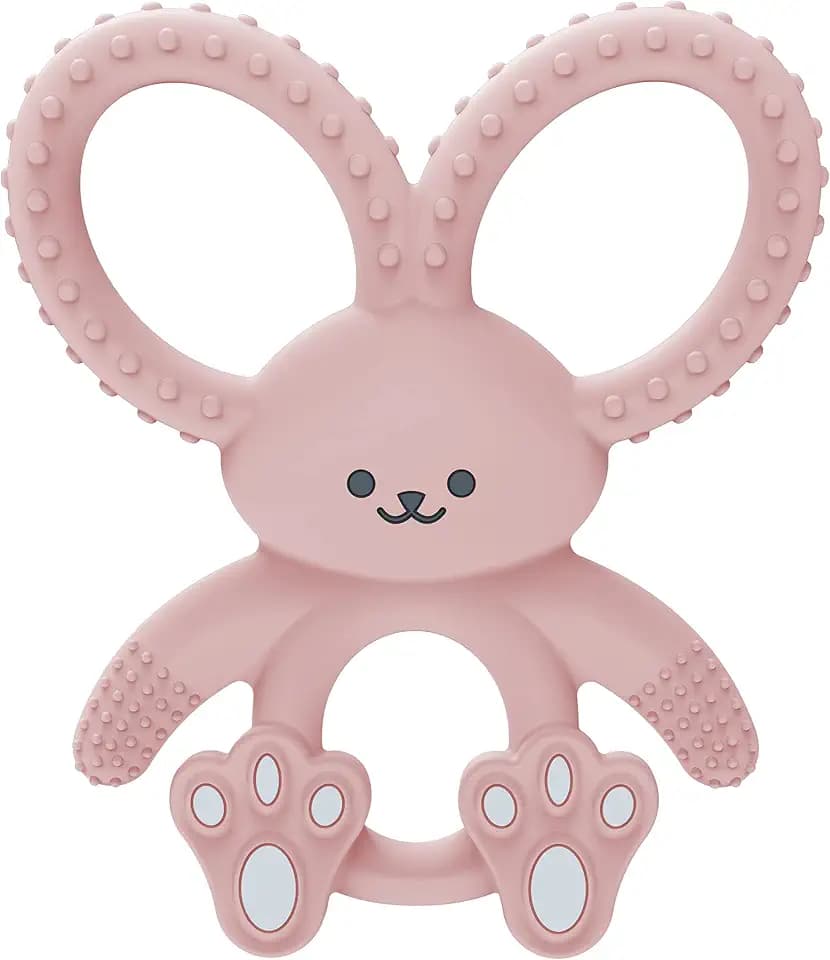 Dr. Brown's Flexees Teether, Pink Bunny, 3m+, 1-Pack