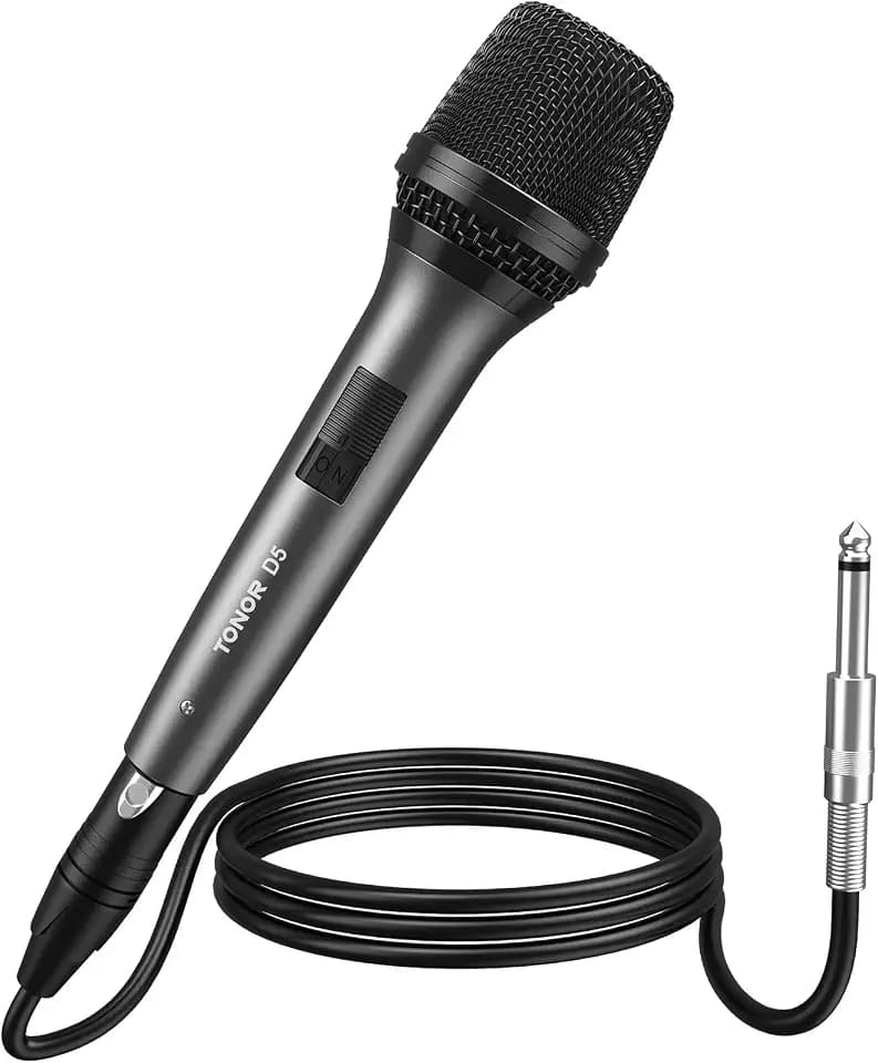 TONOR Professional Vocal Microphone for Singing, Dynamic Wired Karaoke Mic