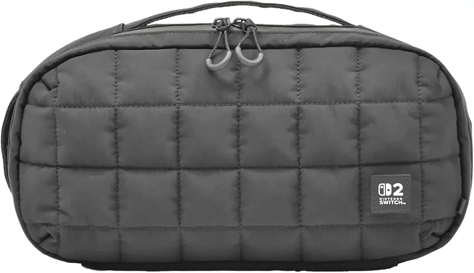HORI Puff Pouch (Black) for Nintendo Switch 2 - Soft Carrying Pouch for Switch 2 - Officially Licensed by Nintendo