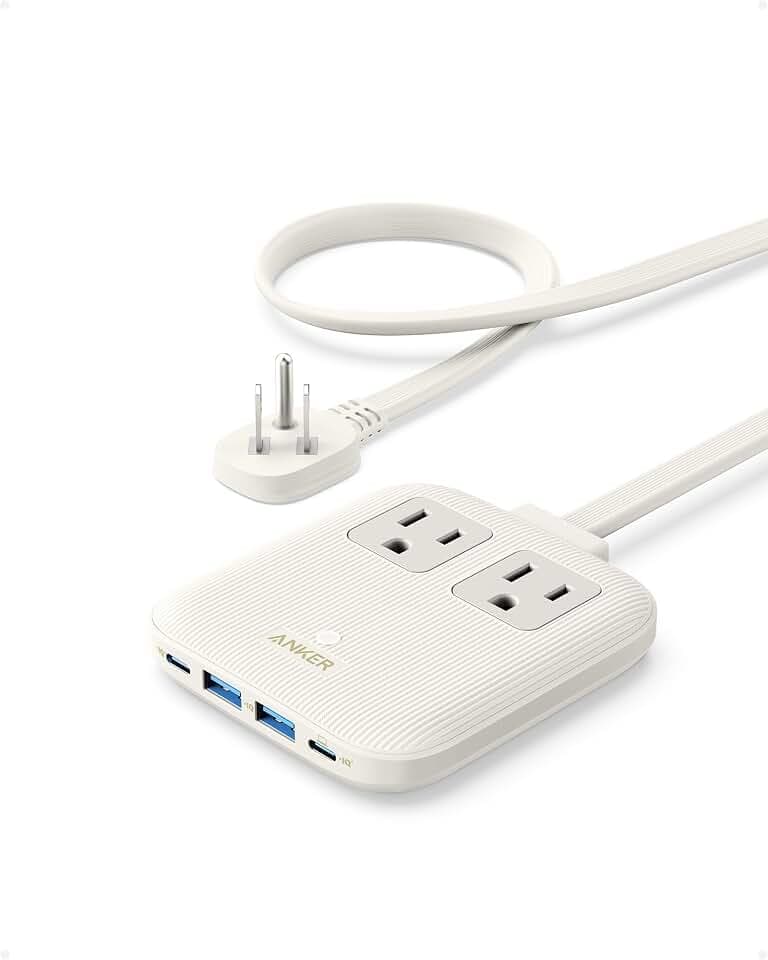 Anker Travel Power Strip, Anker Nano 67W Max 6-in-1 USB C Charger, 2 USB C