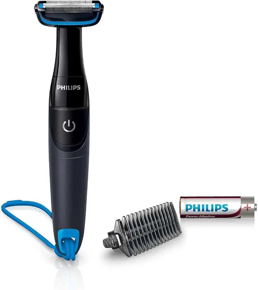 Philips Bodygroom Series 1000 Wasserfester Bodygroomer, batteriebetrieben (Modell BG1024/16)