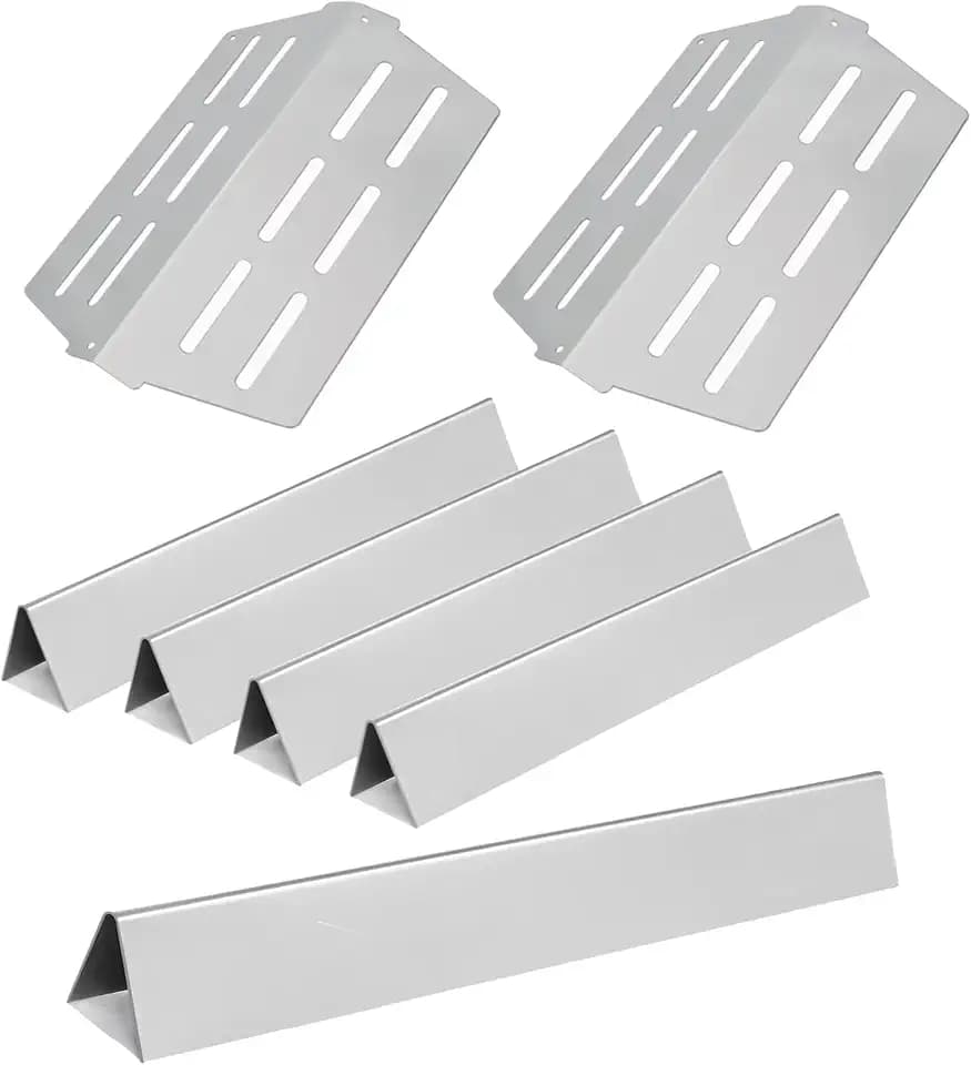 Leship 17.5" Flavorizer Bars Grill Parts for Weber Genesis E310 E320 E330 S310 S320 S330 Grills(with Front Control Knob),Flavor Bars Heat Deflector Replacement for Weber 7620 7622