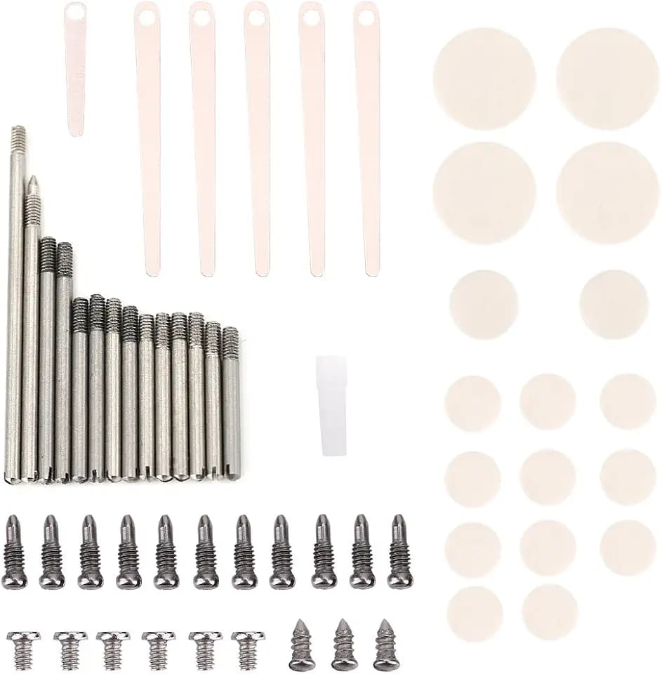 Screws For A Clarinet Repair Kit,Clarinet Repair Kit Tools Set,Clarinet Maintanance Care Kit Metal Clarinet Repairing Maintenance Parts Screws Pads Tools Kit Clarinets Accessories clarinet screws