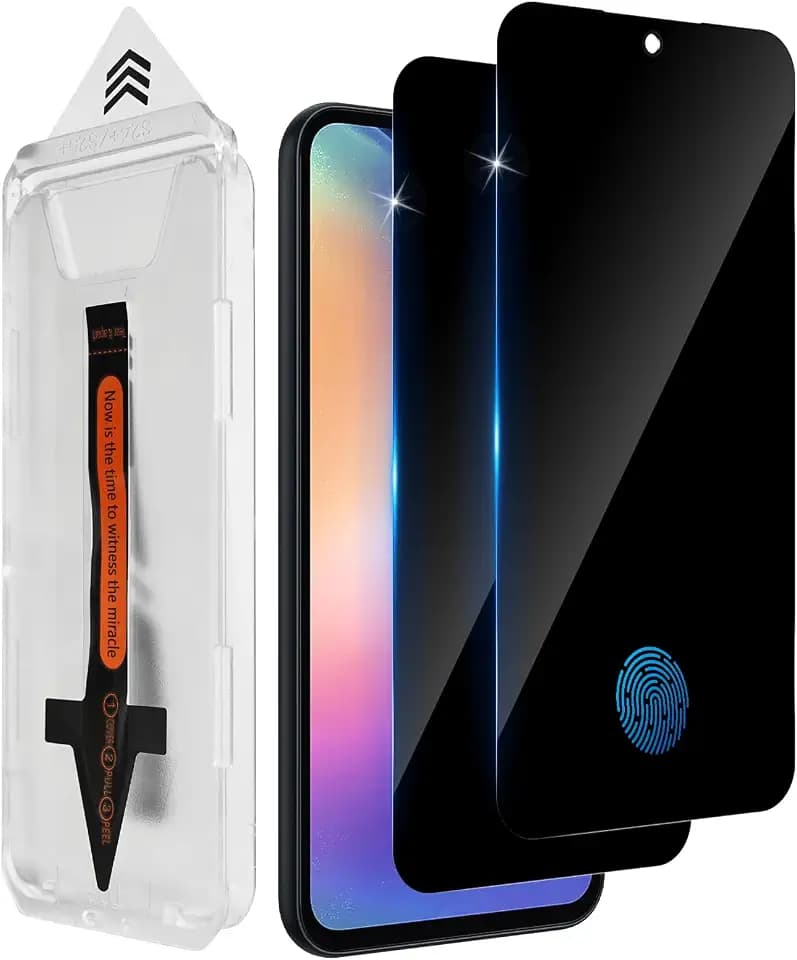 Aerku Sichtschutz Schutzfolie für Samsung Galaxy A54 5G für Panzerglas, 2 Stück [Auto-Installation] Sichtschutzfolie Anti-Spy Film Privacy Schutzglas Extrem Kratzfest 9H, Anti-Fingerprint Folie