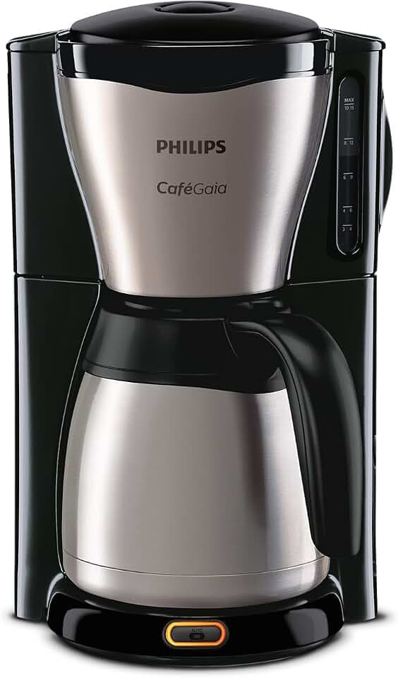 PHILIPS Filterkaffeemaschine Daily, Schwarz, 1,2 L Fassungsvermögen