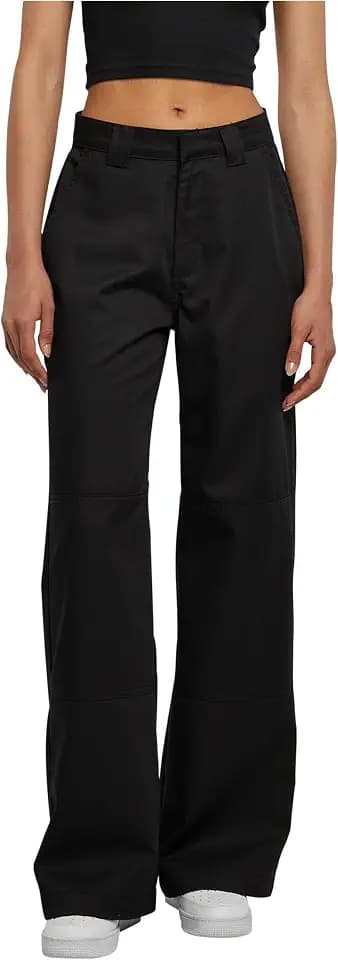 Urban Classics Damen Ladies Straight Leg Workwear Pants