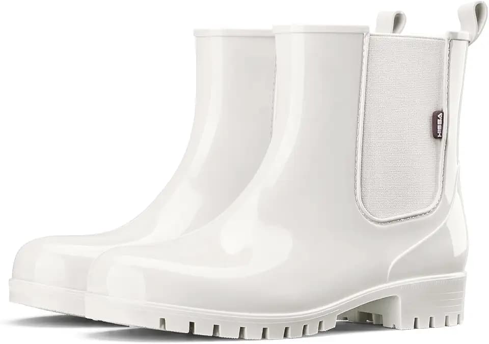 HISEA Short Rain Boots for Women Waterproof Garden Shoes
