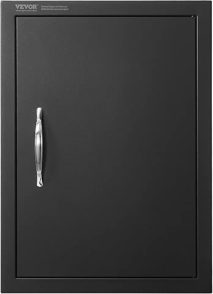 VEVOR Outdoor Kitchen Door - 16W x 22H Inch, Flush Mount, Vertical Wall Door with Handle, for BBQ Island and Grilling Station
