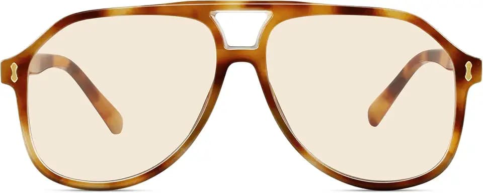 Square Oversized Aviator Sunglasses UV400 for Women