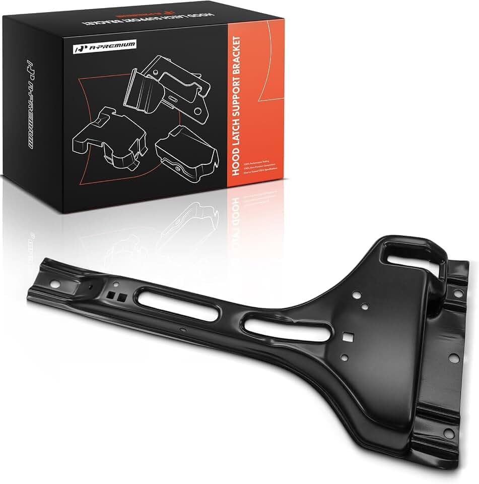 A-Premium Front Side Steel Hood Latch Support