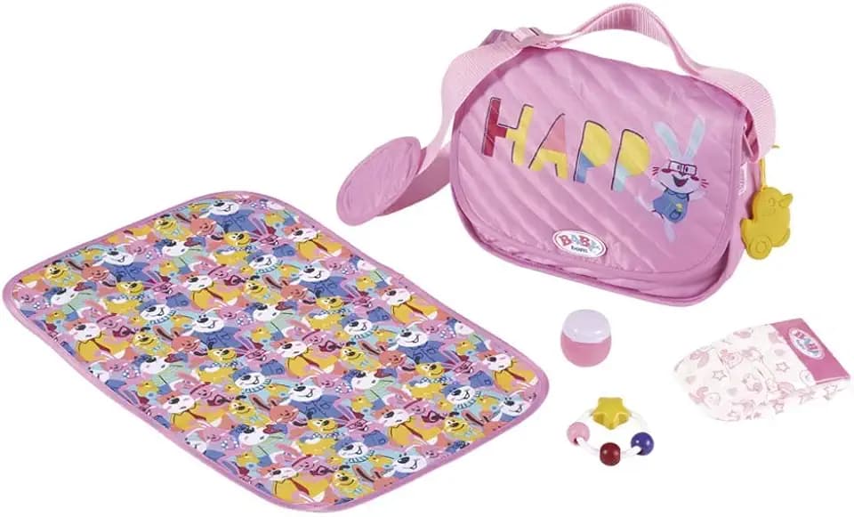 Zapf Creation 822227 Baby Born Wickeltasche Puppenzubehör, rosa