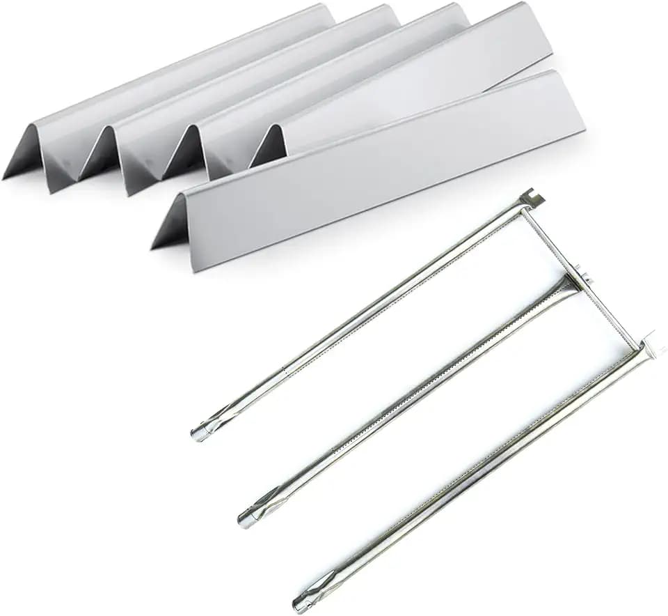 Parts Kit DG230 for Weber Genesis Silver B/C, Spirit 300/700, Weber 900, Genesis Platinum C B Genesis Gold B C, for Weber Flavorizer Bars 7537 7536 & Burner Tube 7508 3611