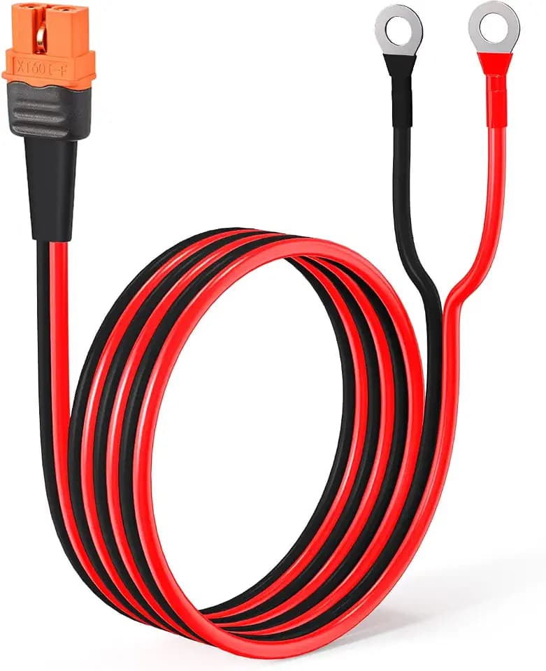 ELFCULB XT60i to O Ring Terminal Cable 10AWG 5FT for Power Stations