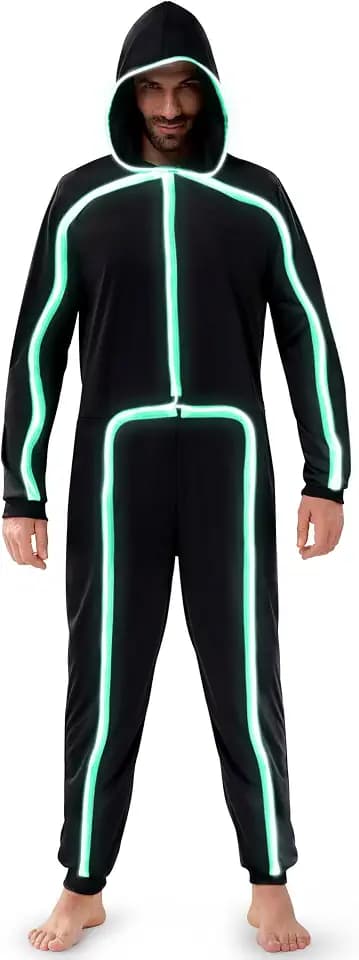 Spooktacular Creations Halloween Costume Adult Glow in the Dark Costume Men