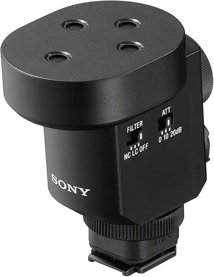 Sony ECM-M1, Kabelloses Shotgun Mikrofon, 8 Audioaufnahme-Modi, Kompakt & Leicht, Ideal für Kameras, Vlogs, Content Kreation, Musik, Streaming