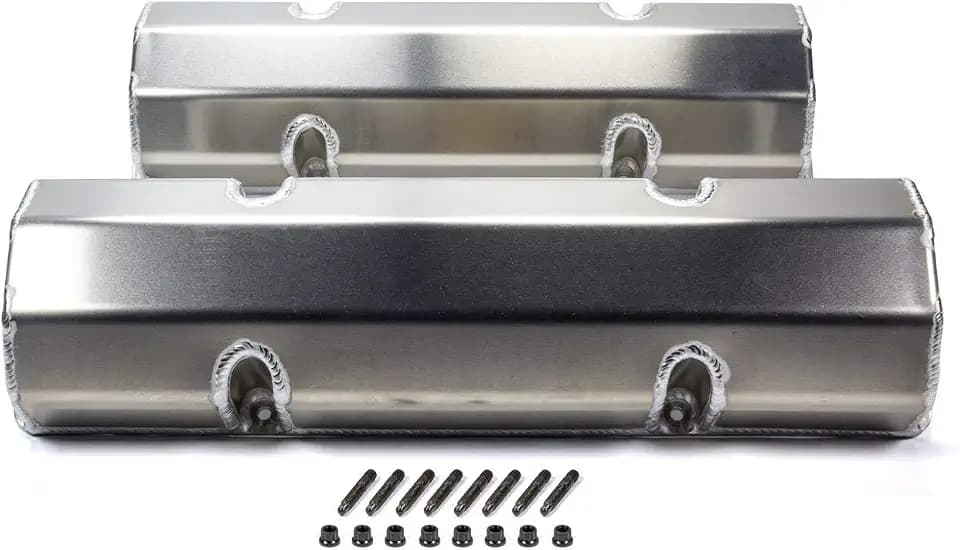 Moroso 68328 Valve Covers, Fits Small Block Chevy, Perimeter Bolt Heads, Fabricated Aluminum