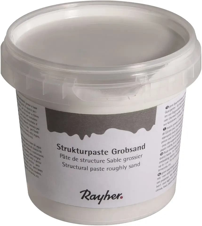 Rayher 38934000 Strukturpaste Grobsand, Dose 500g