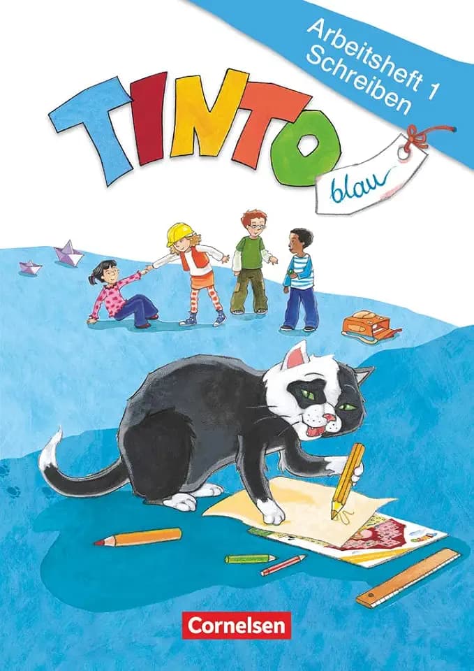 Tinto 1 - Blaue JÜL-Ausgabe - 1. Schuljahr: Arbeitsheft 1 Schreiben - Inkl. Buchstabenhaus