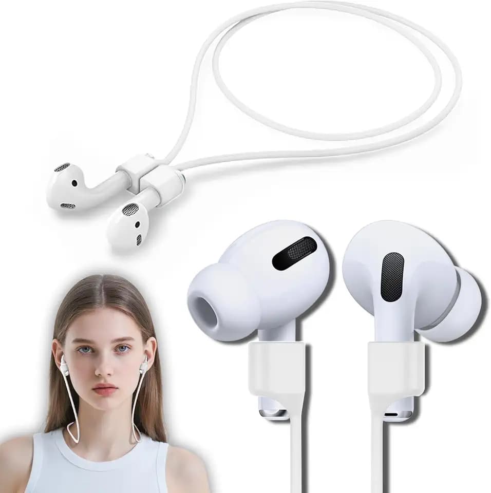 Mooyavia Ultra Strong Magnetic Anti-Lost Strap for AirPods Pro-White