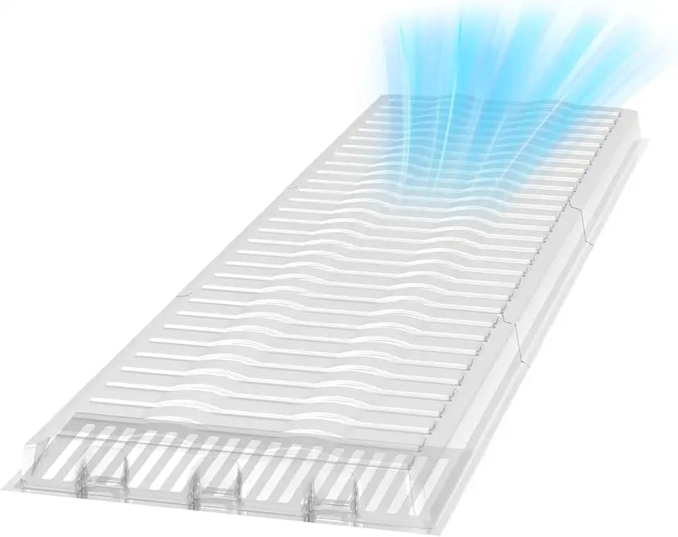 Air Vent Extender Floor Register 17”-48”Length Deflctor 1.5 mm Thickness