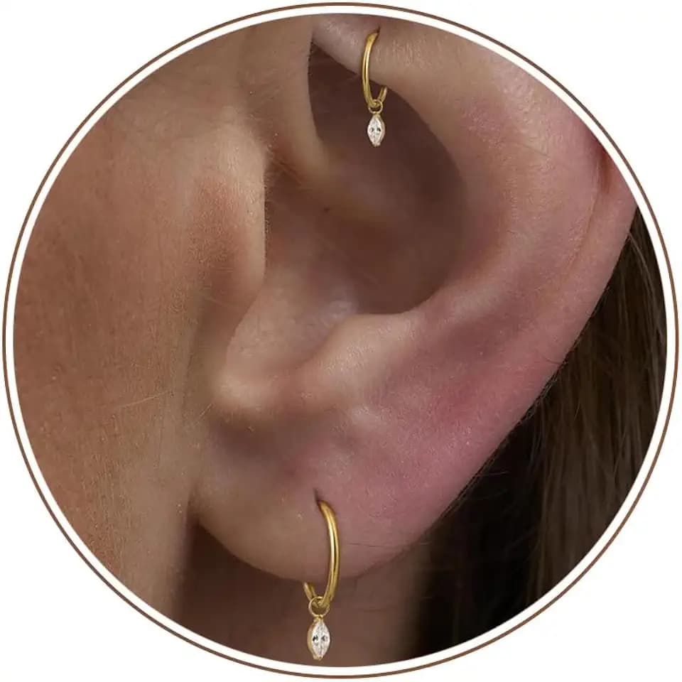Rook Piercing Jewelry Titanium Rook Earrings Helix Cartilage Hoop