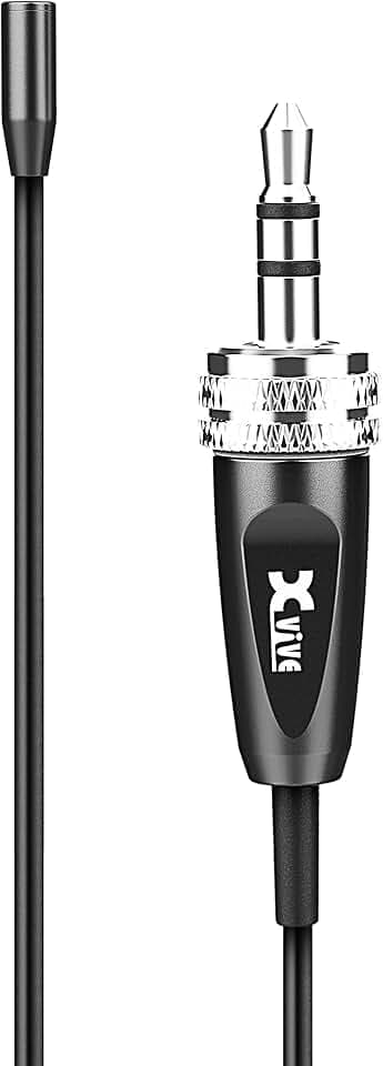 Xvive LV2 Lavalier Mikrofon – Professionelles Ansteckmikrofon mit 3,5 mm TRS Stecker für U5 Wireless System