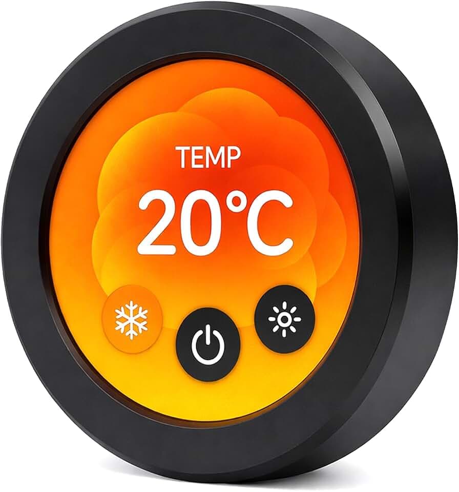 ELECROW ESP32 Rotary Display 480x480-2.1 Zoll HMI IPS Round Knob Touch Display Development Board, 2.4G WiFi und BLE Capacitive Touch Screen Kompatibel mit Arduino IDE und The LVGL Library, Schwarz