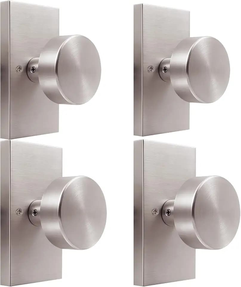 Brushed Satin Nickel Dummy Door Knob Interior Dummy Door Handles