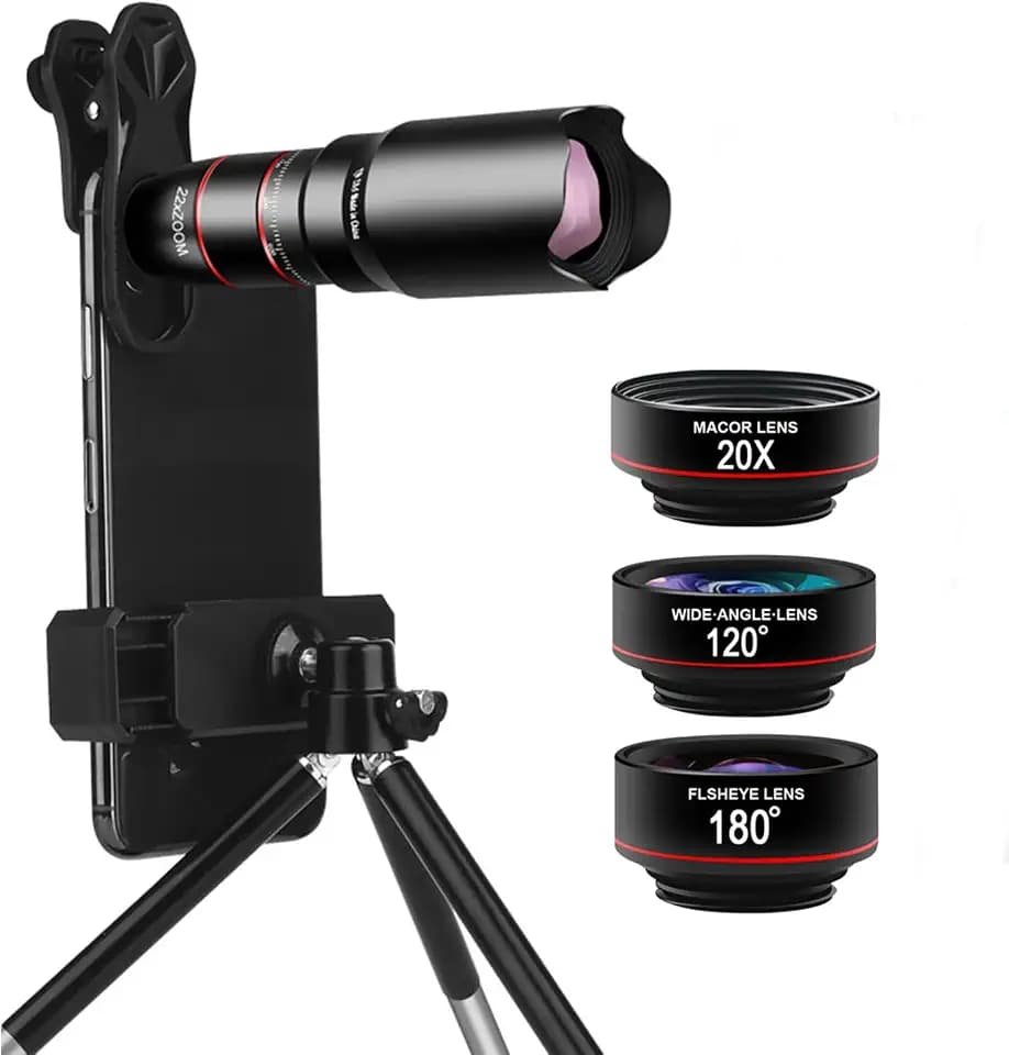 Cell Phone Camera Lens Kit, 6 in 1 Phone Lens Kit