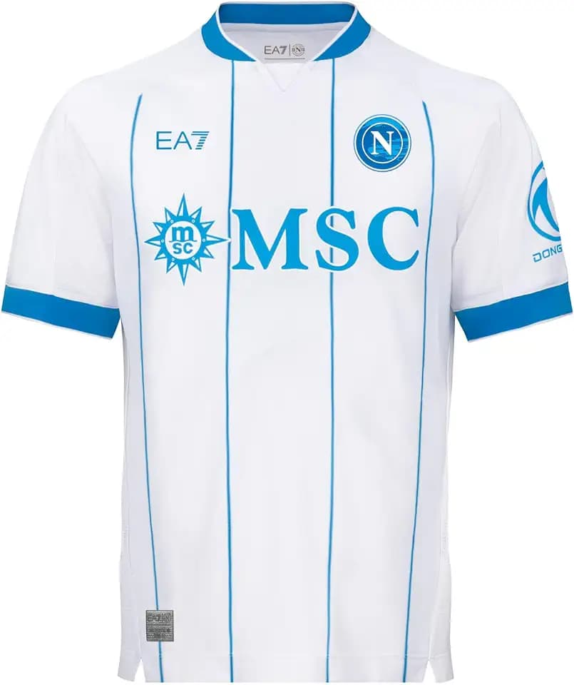 SSC Napoli Authentic Auswärts-Spieltrikot Weiß 2026/2027, Offizielles Produkt, Größe XXL