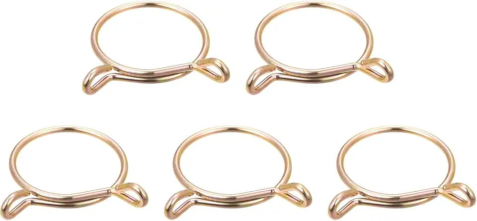sourcing map 5 Stk. Schlauchschellen, 40mm ID für 38-38.5mm Benzinschlauch Schellen, 65Mn Stahl Kraftstoffleitung Rohrschellen für Luftschläuche Wasserschläuche Silikonschläuche
