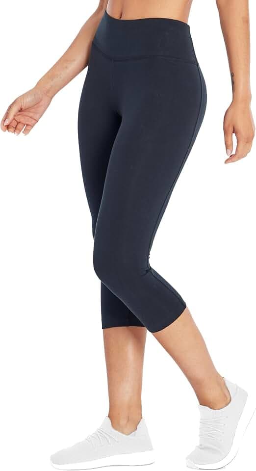Bally Total Fitness Womens High Rise Tummy Control Capri Legging