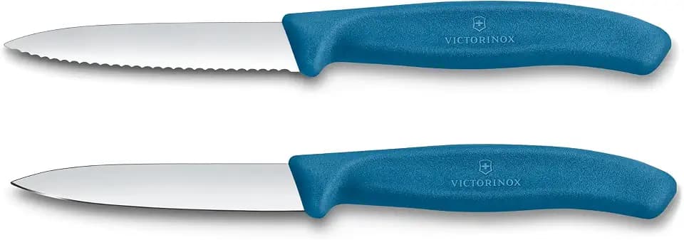 Victorinox Swiss Classic Gemüsemesser-Set, Tomatenmesser, 2-teilig, Blau
