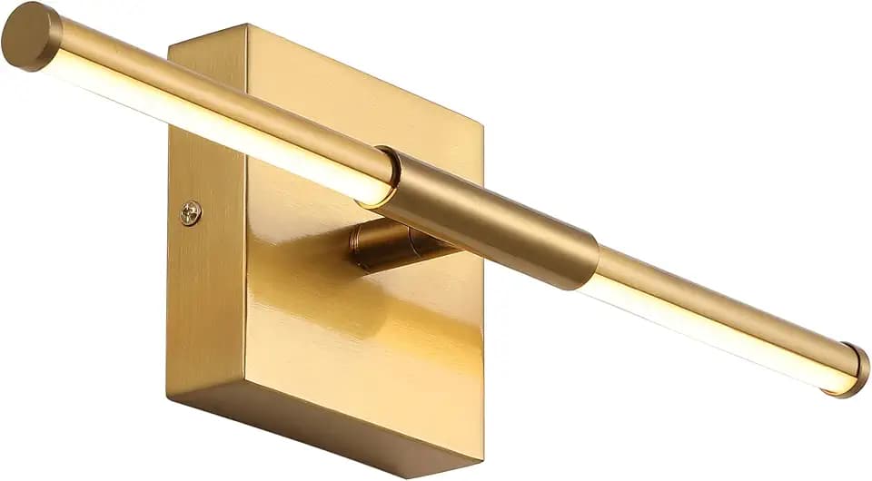 JONATHAN Y McKenna 16.25" Dimmable Sconce, Brass Gold