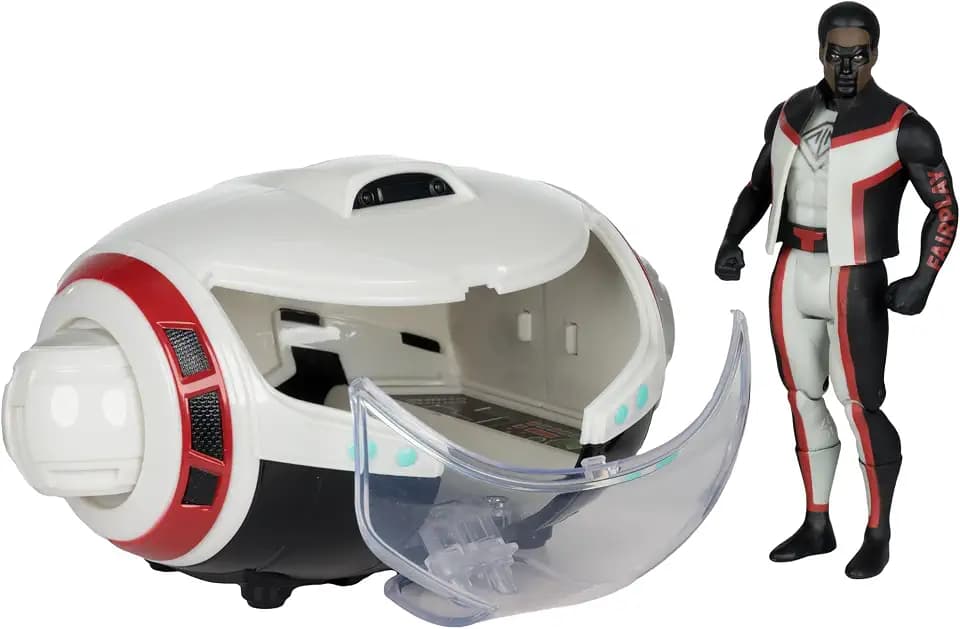 McFarlane Toys- DC Super Powers T-Craft Mr. Terrific's Hi-Tech Vehicle with Mr. Terrific (Superman Movie)