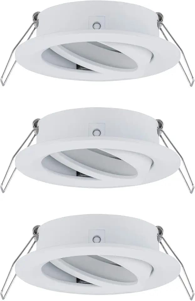 Paulmann 92486 Einbauleuchte Choose Spot schwenkbar max. 3x10W Deckeneinbaustrahler Weiß matt Einbaulampe ohne Leuchtmittel Alu