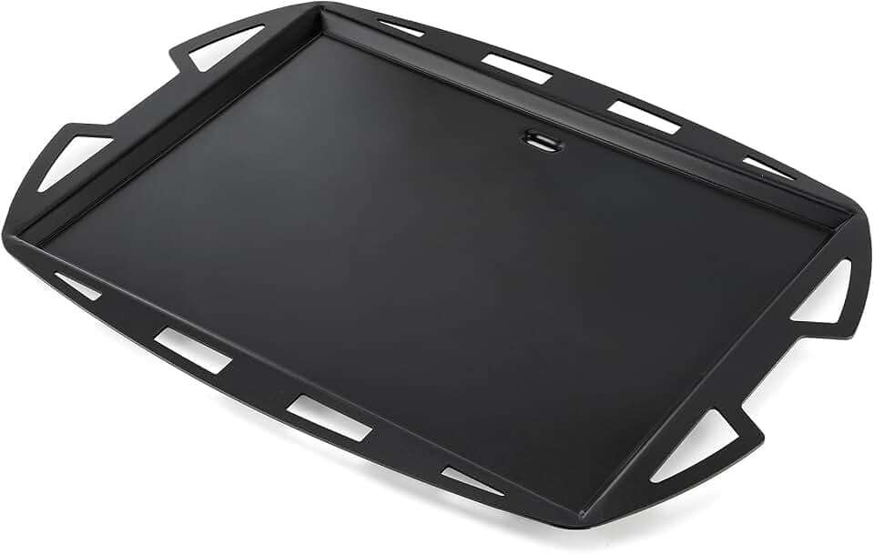 Onlyfire Plancha Grillplatte für Weber Q300 Q320 Q3000 Q3200 Gasgrill | Grill Platte Keramisch Antihaftbeschichtung, Grillpfanne für Fleisch, Gemüse, Plancha 45,7×45CM