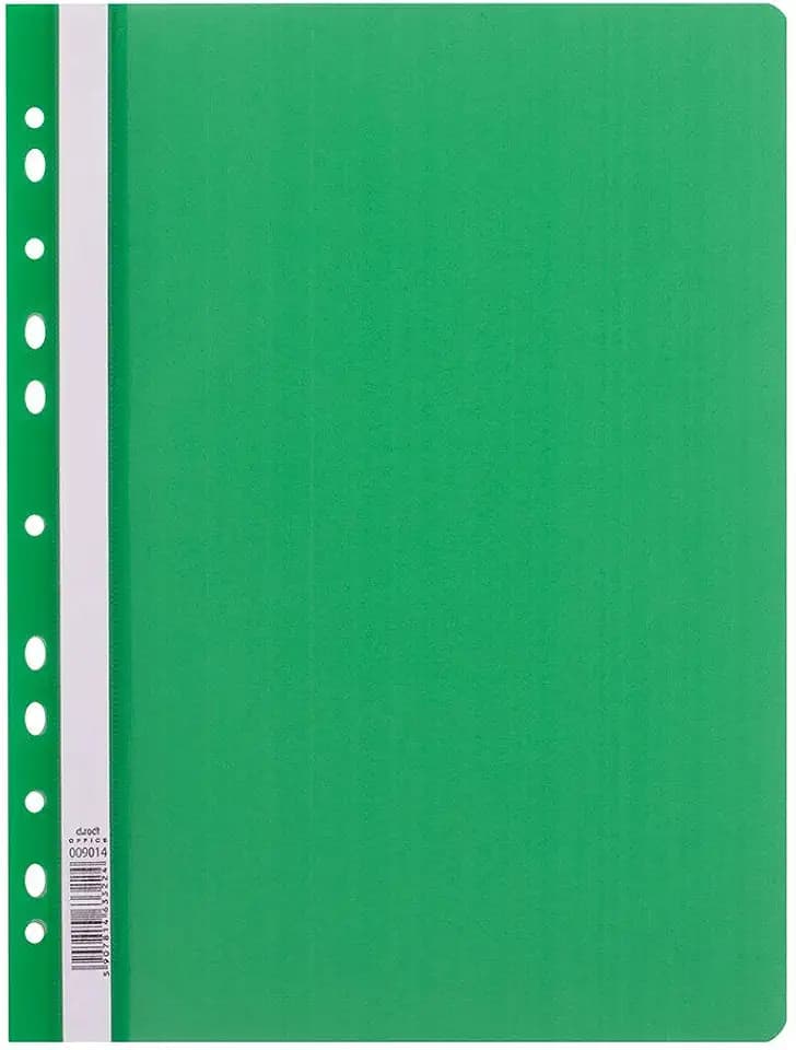D.RECT Schnellhefter PP A4 mit Perforation Grün