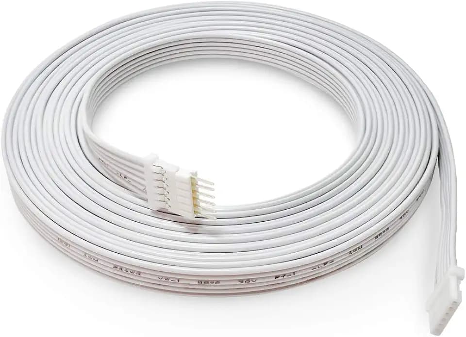 LIGHT SOLUTIONS 3m Verlängerungskabel für Philips Hue Lightstrip V4 & Solo lightstrip Beleuchtung - LED-Band LED-Streifen LED-Beleuchtung - Verlängerung Erweiterung Kabel Strom - in weiß (1 stück)