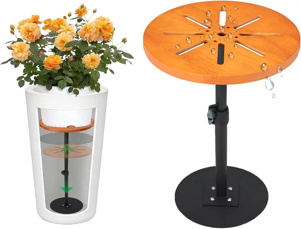Plant Risers for Inside Pots,7-12.5" Adjustable Plant Inserts for Large Pot