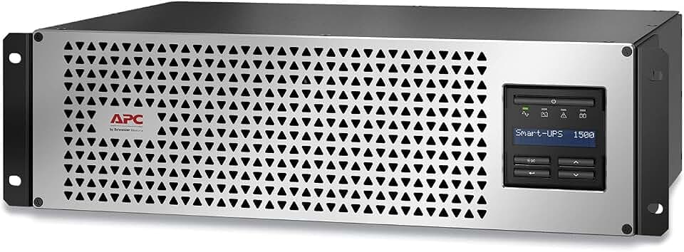 APC Smart-UPS 1500VA Lithium Ion UPS with SmartConnect, SMTL1500RM3UC, Pure Sine Wave, Short-Depth 120V Uninterruptible Power Supply