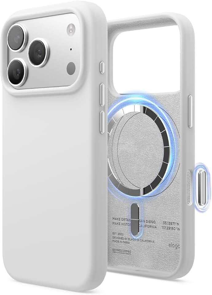 elago Premium Magnetic Silicone Case for iPhone 18 Pro & iPhone 17 Pro