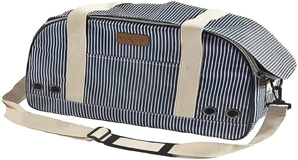 Bobby Tennis Bag – Katzentragetasche und für kleine und mittelgroße Hunde 45 x 18 x 30 cm – Hundetragetasche, Katzen mit Schultergurt, Rucksack für Haustiere, blau
