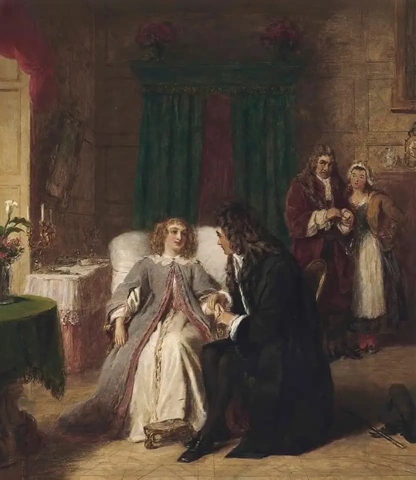 La malade imaginaire (1876) Poster Print by William Powell Frith (18 x 24)