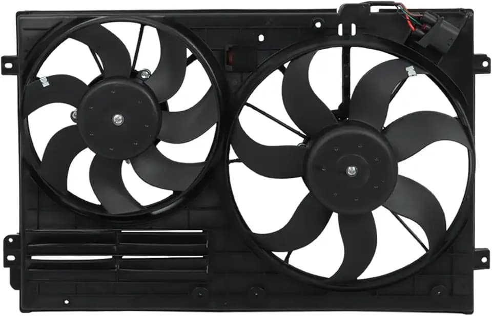 WFLNHB Dual Radiator Cooling Fan Replacement for Audi A3 Jetta CC Beetle