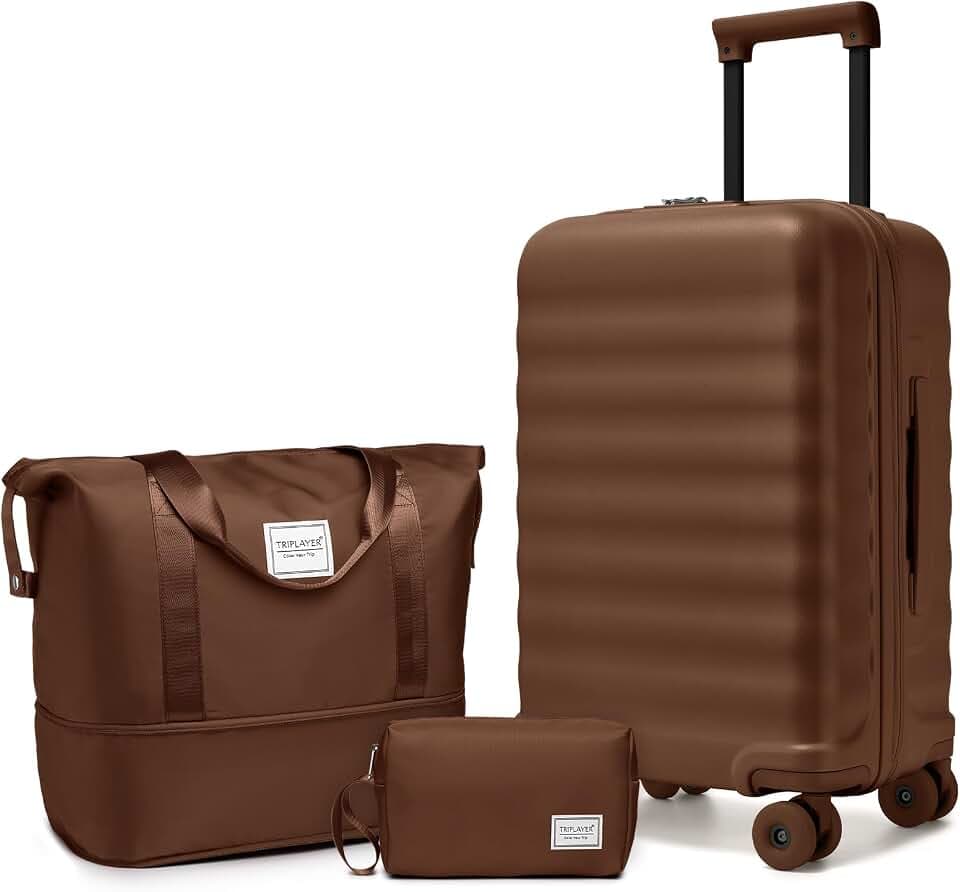 Carry On Luggage Set 3 Piece, Carry-on Suitcase With Wheels